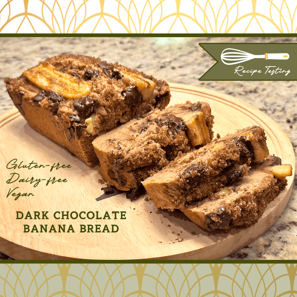 Vegan & Gluten-free Dark Chocolate Banana Bread&nbsp;Recipe